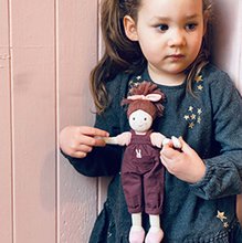 Stoffpuppen - Stoffpuppe Pippa Rag Doll ThreadBear 25 cm aus feiner weicher Baumwolle in einer Geschenkbox_1