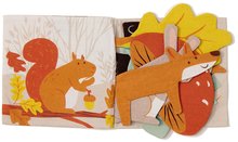 Igračke za grljenje i spavanje - Textilná knižka Where Is Baby Activity Book ThreadBear zvieratká v lese 100% jemná bavlna od 0 mes 16,5*1*15 cm TB4066_0