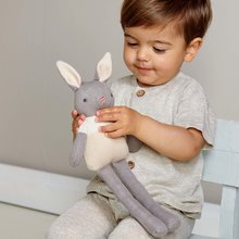 Krpene lutke - Pleteni zečić Baby Threads Grey Bunny ThreadBear 35 cm sivi od nježnog i mekog pamuka od 0 mjes_4