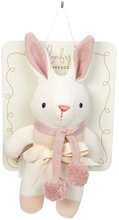 Hadrové panenky - Panenka pletená zajíček Baby Threads Cream Bunny Rattle ThreadBear 22 cm krémová z jemné měkké bavlny od 0 měsíců_0