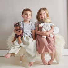 Păpuși de cârpă - Păpușă de cârpă Baby Lola Doll ThreadBear 35 cm din bumbac fin moale cu scutec detașabil_0