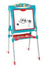 Šolske table - Magnetna tabla za risanje Smoby visoka 125 cm s poličko in 128 dodatki modra_0