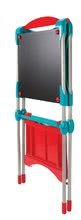 Easels - Smoby School Magnetic Board double-sided, with metal construction, shelf and 59 accessories, turquoise-red_2