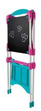 Easels - Smoby Magnetic School Board For Playing double-sided, with shelf and metal construction, with 59 accessories, pink-blue_0