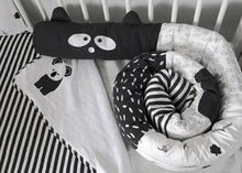 Detské deky - Vankúš pre najmenšie deti/hniezdo Bamboo toTs-smarTrike Black&White 2v1 bambusový hodváb a satén_0
