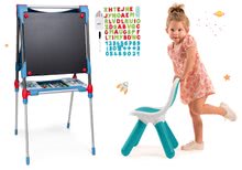 Tabule a lavice sety - Set školní magnetická tabule Smoby výškově nastavitelná a židle KidChair_28