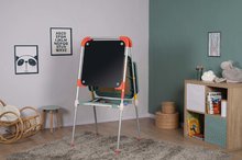 Šolske table - Tabla kovinska na krede in magnete Evolutiv Board Smoby dvostranska višinsko nastavljiva s prostorom za shranjevanje in 80 dodatkov 130 cm višina_5