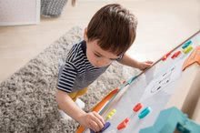 Kuchynky pre deti sety - Set kuchynka elektronická s práčkou a žehliacou doskou Tefal Cleaning Kitchen 360° Smoby a drevená tabuľa magnetická s 2 stoličkami KidChair_20