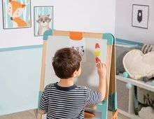 Kuchynky pre deti sety - Set kuchynka elektronická s práčkou a žehliacou doskou Tefal Cleaning Kitchen 360° Smoby a drevená tabuľa magnetická s 2 stoličkami KidChair_21
