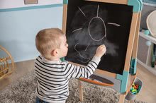 Kuchynky pre deti sety - Set kuchynka elektronická s práčkou a žehliacou doskou Tefal Cleaning Kitchen 360° Smoby a drevená tabuľa magnetická s 2 stoličkami KidChair_25