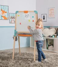 Kuchynky pre deti sety - Set kuchynka elektronická s práčkou a žehliacou doskou Tefal Cleaning Kitchen 360° Smoby a drevená tabuľa magnetická s 2 stoličkami KidChair_29