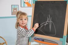 Kuchynky pre deti sety - Set kuchynka elektronická s práčkou a žehliacou doskou Tefal Cleaning Kitchen 360° Smoby a drevená tabuľa magnetická s 2 stoličkami KidChair_30
