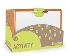 Tanuló rajztáblák - Mágneses felakasztható tábla Activity Smoby kétoldalas krétára és mágnesekre_0