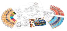 Table de desenat pentru învățat - Set artistic Pompierul Sam Smoby în valiză cu 60 de accesorii_1