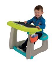 Školní lavice - Lavice na kreslení a magnetky Little Pupils Desk Smoby s oboustrannou tabulí a úložným prostorem s 80 doplňky_0