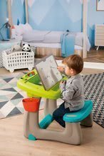 Školní lavice - Lavice na kreslení a magnetky Little Pupils Desk Smoby s oboustrannou tabulí a úložným prostorem s 80 doplňky_4