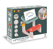 Školní lavice - Lavice na kreslení a magnetky Little Pupils Desk Smoby s oboustrannou tabulí a úložným prostorem s 80 doplňky_6