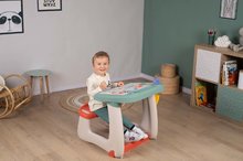 Šolske klopi - Klop za risanje in magnetki Little Pupils Desk Smoby z dvostransko tablo in prostorom za shranjevanje z 80 dodatki_5