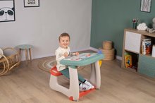 Školní lavice - Lavice na kreslení a magnetky Little Pupils Desk Smoby s oboustrannou tabulí a úložným prostorem s 80 doplňky_5