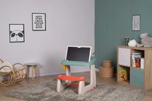Šolske klopi - Klop za risanje in magnetki Little Pupils Desk Smoby z dvostransko tablo in prostorom za shranjevanje z 80 dodatki_0