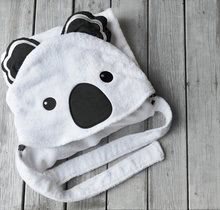 Babyhandtücher - Handtuch für die Kleinsten Koala Bamboo toTs-smarTrike Schwarz-weiße Kapuze aus 100 % feinem Bambus und Baumwolle ab 0 Monaten_2