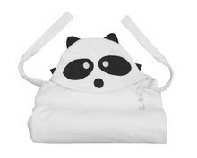 Brisače za dojenčke - Brisača za najmlajše Rakun Bamboo toTs-smarTrike Black&White s kapuco nežni bambus in bombaž_1