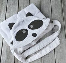 Babyhandtücher - Handtuch für die Kleinsten Teddybär Bamboo toTs-smarTrike Schwarz-weiße Kapuze aus feinem Bambus und Baumwolle ab 0 Monaten_0