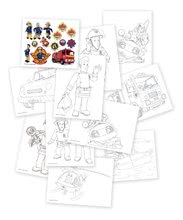 Bănci școlare - Bancă şcolară Pompierul Sam Smoby cu 6 de accesorii şi cu cărţi de desenat de la 24 luni_2