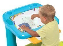 Školske klupe - Klupa za crtanje Magic Desk Smoby Crtaj i briši s prostorom za odlaganje i dodacima od 2 godine plava_1