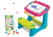 Schulbänke - Set Zeichenbank Magic Desk Zeichnen und Löschen Smoby mit KidChair Stuhl und magnetischem Alphabet und Zahlen 72 Stück_25