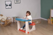 Kinderwerkstatt Sets - Arbeitstisch-Set mit Funktionskran Black&Decker Bricolo Builder und Zeichenbank Smoby zum Zeichnen mit Stauraum und Zubehör_6