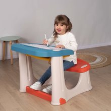 Šolske klopi - Klop za risanje Magical Desk Smoby Riši in briši s 3 predalčki in 12 dodatki od 24 mes_3