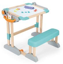 Domčeky pre bábiky sety - Set domček pre bábiku Large Doll's Play Center Natur D'Amour Baby Nurse Smoby a lavica na písanie a kreslenie s 32 cm bábikou_47