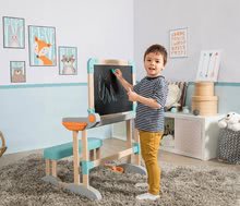 Domčeky pre bábiky sety - Set domček pre bábiku Large Doll's Play Center Natur D'Amour Baby Nurse Smoby a lavica na písanie a kreslenie s 32 cm bábikou_28