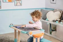 Kuchynky pre deti sety - Set reštaurácia s elektronickou kuchynkou Chef Corner Restaurant Smoby a lavica na písanie a kreslenie skladacia s magnetickou tabuľou_103