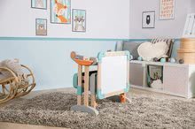 Domčeky pre bábiky sety - Set domček pre bábiku Large Doll's Play Center Natur D'Amour Baby Nurse Smoby a lavica na písanie a kreslenie s 32 cm bábikou_34