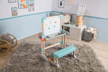 Domčeky pre bábiky sety - Set domček pre bábiku Large Doll's Play Center Natur D'Amour Baby Nurse Smoby a lavica na písanie a kreslenie s 32 cm bábikou_38