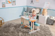 Domčeky pre bábiky sety - Set domček pre bábiku Large Doll's Play Center Natur D'Amour Baby Nurse Smoby a lavica na písanie a kreslenie s 32 cm bábikou_39