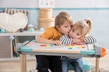 Domčeky pre bábiky sety - Set domček pre bábiku Large Doll's Play Center Natur D'Amour Baby Nurse Smoby a lavica na písanie a kreslenie s 32 cm bábikou_43