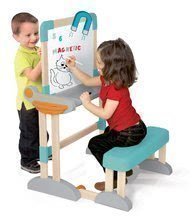 Table in klopi kompleti - Komplet lesena klop Modulo Space zložljiva magnetna Smoby na krede in igra učiteljev in učencev s poučnimi igrami_35
