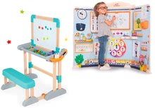 Bureaux et tableaux avec accessoires - Table en bois Modulo Space pliable magnétique Smoby au crayon et à l'école jeu de l'enseignant et de l'élève avec des jeux éducatifs_7