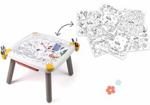 Set kreatívny stôl s obrázkami Peppa Pig Kid Creative Table Smoby s odkladacím priestorom a fixkami