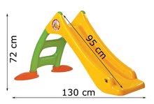 Scivoli per bambini - Scivolo Dohány lunghezza 95 cm giallo dai 24 mesi_1