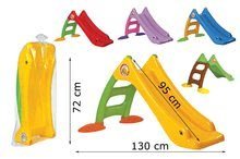 Skluzavky pro děti - Skluzavka Dohány délka 95 cm žlutá od 24 měsíců_2