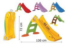 Csúszdák gyerekeknek  - Csúszda Dohány hossza 95 cm piros 24 hó-tól_1