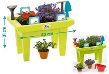 Hry na záhradníka -  NA PREKLAD - Mesa para jardinero The Flower Box Garden&Seasons Écoiffier Con herramientas y accesorios desde 18 meses_3