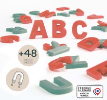 Magnete für Kinder - Magnetbuchstaben groß ABC Magnetic Letters Smoby zweifarbig 48 Stück ab 3 Jahren_0