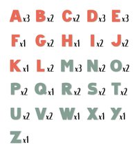 Magnetky pre deti - Magnetické písmenká veľké ABC Magnetic Letters Smoby dvojfarebné 48 kusov_1