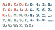 Magnesy dla dzieci - Magnetyczne litery ABC i Cyfry Magnetic Letters&Numbers Smoby z napisami dwukolorowymi 72 szt. od 3 lat_2