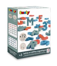 Magnete für Kinder - Magnetische Buchstaben ABC und Zahlen Magnetic Letters&Numbers Smoby mit Schildern zweifarbig 72 Stück ab 3 Jahren_1